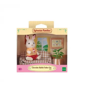 Sylvanian Families čokoladni zajec oče, komplet dnevne sobe