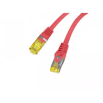LANBERG Cat.6A S/FTP LSZH bakren patch kabel 20m rdeč - Fluke testiran