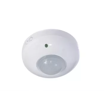 MACLEAN MCE19 stropni PIR senzor gibanja – zajem 360°, obremenitev z žarnicami 1200 W / LED obremenitev 300 W, nastavljiv čas in lux, bel