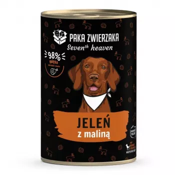 Paka Zwierzaka Seventh Heaven jelen z malino 400g mokra hrana za pse