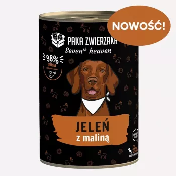 Paka Zwierzaka Seventh Heaven jelen z malino 400g mokra hrana za pse