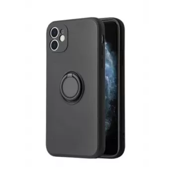iLike Apple iPhone 13 Pro silikonski ovitek z obročem črn