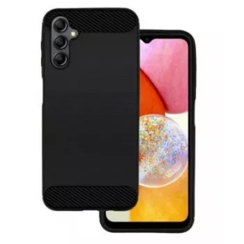 iLike ovitek za Samsung Galaxy A14 5G Carbon Black - TPU hrbtni ovitek s teksturo karbonskih vlaken