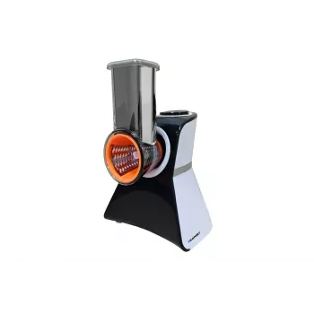 Blaupunkt Slicer FPS502 električni kuhinjski rezalnik 150 W, nerjavno jeklo, nazobčano rezilo 190 mm, nastavljiva debelina reza 0-15 mm, črno/srebrn