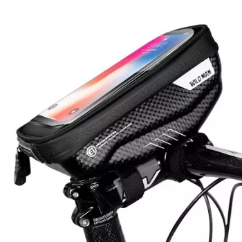 WILDMAN Bike Holder Case S E1 1L črna – kompaktna okvirna kolesarska torba z ježki