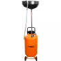 NEO TOOLS 10-810 mobilni voziček za odvajanje olja, gravitacijski, 70 L rezervoar, pnevmatsko praznjenje, 420 mm posoda za prestrezanje, višinsko nastavljiv 1000-1600 mm