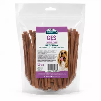 PETITTO mehki gosji trakovi pasji priboljški 500g