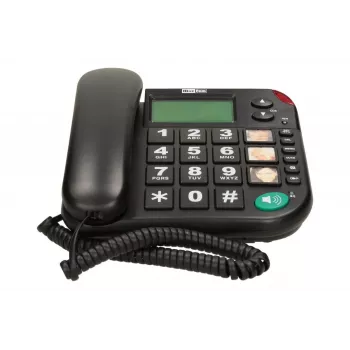 MAXCOM KXT480BB žični telefon z LCD-zaslonom, črn