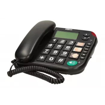 MAXCOM KXT480BB žični telefon z LCD-zaslonom, črn
