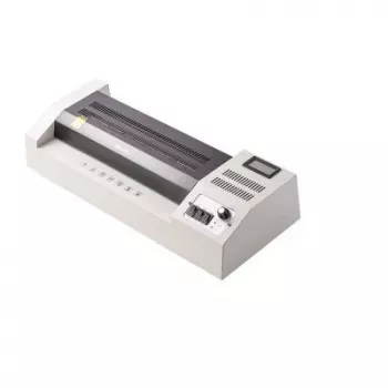 DELI E3895-EU pisarniški laminator A3 | vroče in hladno laminiranje s 250 mm/min, največ 125 mikronov, zaščita pred zamašitvijo, črno-srebrn