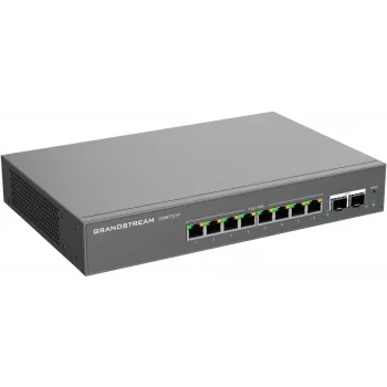 Grandstream GWN7721P Layer 2 Lite upravljano 2,5-gigabitno stikalo PoE+, 5 vrat (4x 2,5G PoE+, 1x 2,5G), 60W proračun, brez ventilatorja, upravljanje v oblaku/spletu