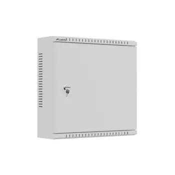 LANBERG TPR-10 stenska instalacijska omarica 400x400x140 mm siva, sestavljena s perforirano montažno ploščo