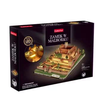 CubicFun 3D sestavljanka grad Malbork z LED