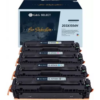 G&G združljive kartuše s tonerjem 4-Pack za HP 203X serijo, črna cyan magenta rumena, visoka izdatnost, GS-H203X-4P