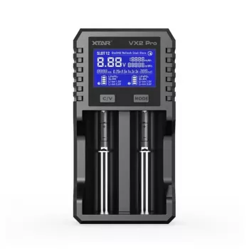 XTAR VX2 PRO SET polnilnik baterij, 3,7V/1.5V/1.2V