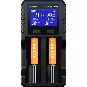 XTAR VX2 PRO KT polnilnik baterij Li-ion/LiFePO4/Ni-MH 18650
