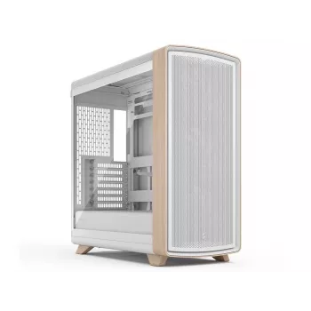Fractal Design Summit Chalk White TG Clear Tint ohišje za namizni računalnik Mid-Tower s sprednjo ploščo iz pravega hrastovega lesa