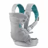 B-KIDS Infantino 4-v-1 preoblikovalna otroška nosilka, siva, 3,6–14,5 kg, certificirana JPMA, s snemljivim slinčkom Wonder Cover™