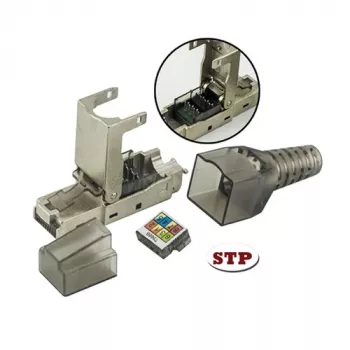 Techly 101911 modularni vtič RJ45 Cat6a 10G brez orodja, STP