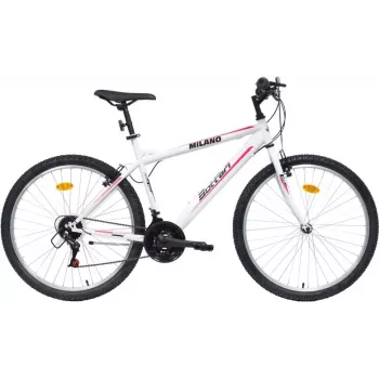 BIKE CITY MILANO 26 belo-roza žensko mestno kolo 6 prestav Shimano