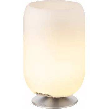KOODUU LED-svetilka z zvočnikom in hladilnikom Atmos srebrna