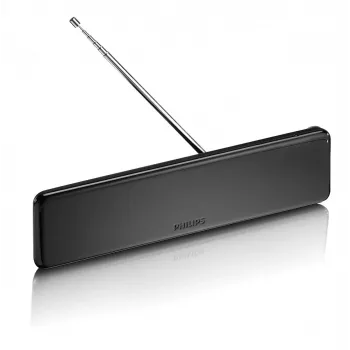 Philips SDV5225/12 notranja antena za TV z nastavljivim ojačenjem, 1,8 m koaksialni kabel, 75 Ohm, filter 3G/4G, DVB-T/T2