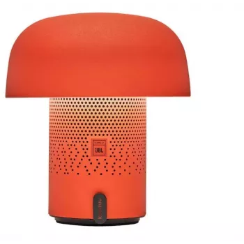 KOODUU Sensa Play prenosni Bluetooth zvočnik z zatemnljivo RGB LED svetilko, zaščita pred brizganjem IPX4, TWS povezovanje, USB-C, oranžen