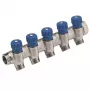 Caleffi 5R Series termostatski mešalni ventil 3/4 inch NPT vhod x 1/2 inch NPT izhod, medenina brez svinca, ASSE 1017