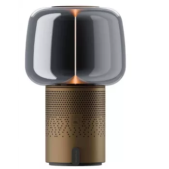 KOODUU Serena Play prenosna LED svetilka z zvočnikom Bluetooth, rjava
