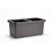 URBALIVE BERBERIS DUO samozalivna cvetlična korita 78 x 39 cm, siva