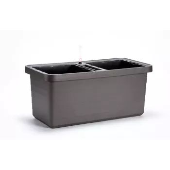 URBALIVE BERBERIS DUO samozalivna cvetlična korita 78 x 39 cm, siva