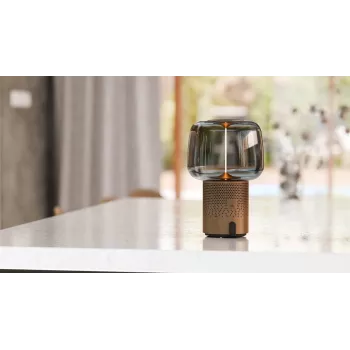 KOODUU Serena Play prenosna LED svetilka z Bluetooth zvočnikom siva