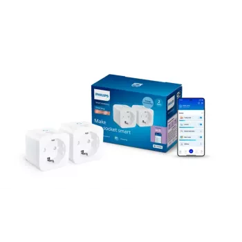 Philips Smart Smart pametni vtič z merjenjem porabe tipa F, 2 kosa