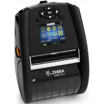 Zebra DT tiskalnik ZQ620 Plus 3 inch/72 mm Healthcare angleške pisave Wi-Fi 6 Dual Radio (802.11AX/BT5.x) linered platen 0.75 inch jedro skupina E pasja sponka