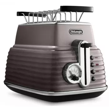 De'Longhi Scultura CTZ2103BG toaster za 2 rezini, 900 W, šampanjsko zlata