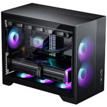 PHANTEKS XT M3 ohišje za računalnik, mini ohišje + D30 PWM Regular Airflow D-RGB ventilator, 3 kosi, črno