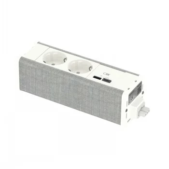 SCHNEIDER ELECTRIC UNICA SYSTEM+ MOD.UNIT 2XSCHUKO+USBA/C BELA/SIVA