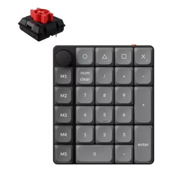 KEYCHRON K0 Max - Milk POM Red - brezžična numerična tipkovnica