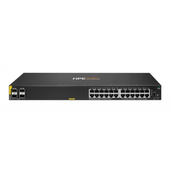 HPE Aruba Networking CX 6000 24p 10M/100M/1G Class4 PoE 4p SFP 1G 370W stikalo