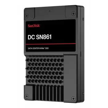 SSD|SANDISK|DC SN861|1920 GB|PCI Express 5.0|NVMe da|hitrost pisanja 3600 MB/s|hitrost branja 13700 MB/s|U.2|MTBF 2500000 h|WUS6BA119PSP9X30TS2525