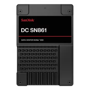 SSD|SANDISK|DC SN861|1920 GB|PCI Express 5.0|NVMe da|hitrost pisanja 3600 MB/s|hitrost branja 13700 MB/s|U.2|MTBF 2500000 h|WUS6BA119PSP9X30TS2525