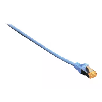 DIGITUS patch kabel - CAT6a - S/FTP - zaščita pred zatikanjem - Cu - 1 m - moder