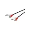 Microconnect AUDCH3 avdio kabel 3 m 2 x RCA črn
