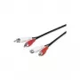 Microconnect AUDCH3 avdio kabel 3 m 2 x RCA črn