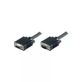 Microconnect MONGH1B video kabelski adapter 1 m SVGA HD15 črn