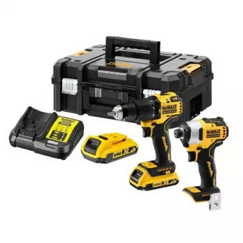 DEWALT 18V komplet DCK2060L2T (DCD778 udarni vrtalnik + DCF787 udarni vijačnik) 2x 3,0 Ah Li-Ion bateriji, polnilnik, kovček TSTAK II