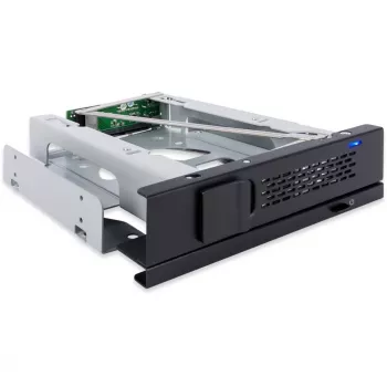 ICY DOCK TurboSwap MB171SP-1B brez nosilca in ventilatorja 3,5-palčni SAS/SATA HDD izmenljivi okvir za 5,25-palčni režo