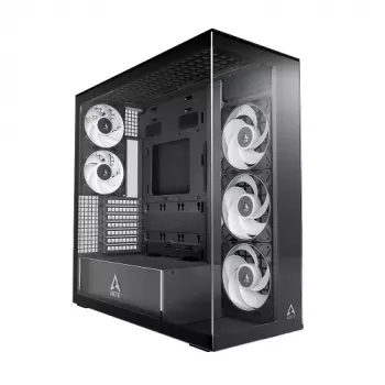 Ohišje za računalnik Mid-Tower ATX ARCTIC Xtender, črno, prozorno steklo