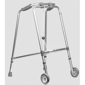 REHA FUND RF-100 zložljiv pripomoček za rehabilitacijsko hojo srebrn aluminij