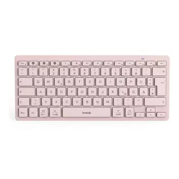 Inateck KB01003 tipkovnica Bluetooth, QWERTZ, roza